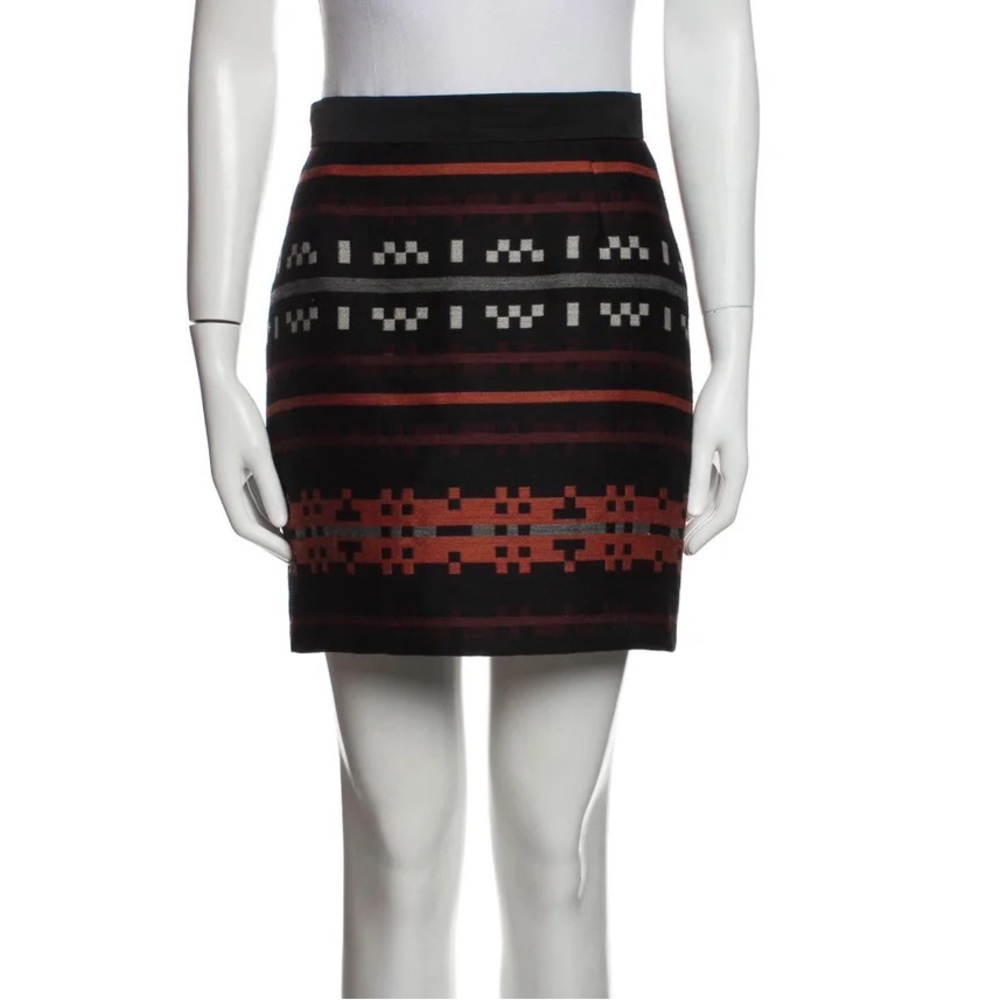 Proenza Schouler Intarsia Wool- Blend Mini Skirt